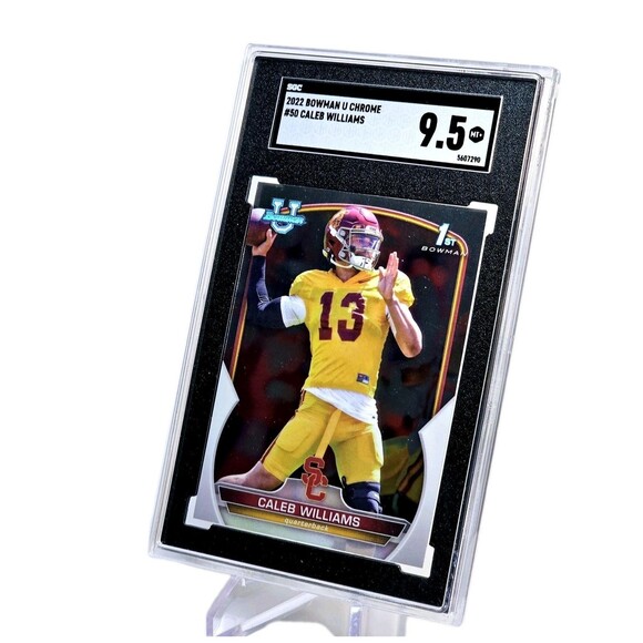 Caleb Williams 2022 Bowman University Prospects #50 Chrome MINT 9.5 SGC Bears - Picture 2 of 4